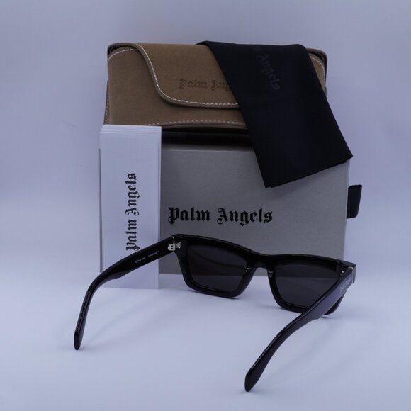 Palm Angels PERI108 MELROSE 1007 Cat Eye Sunglasses - Black/Grey